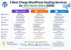 3 Best Cheap WordPress Hosting Services for SEO Niche Sites (2026)
