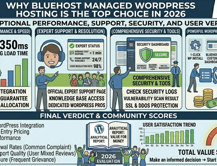 Why Bluehost Managed WordPress Hosting is the Top Choice in 2026