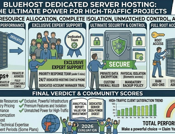 Bluehost Dedicated Server Hosting: The Ultimate Power for High-Traffic Projects