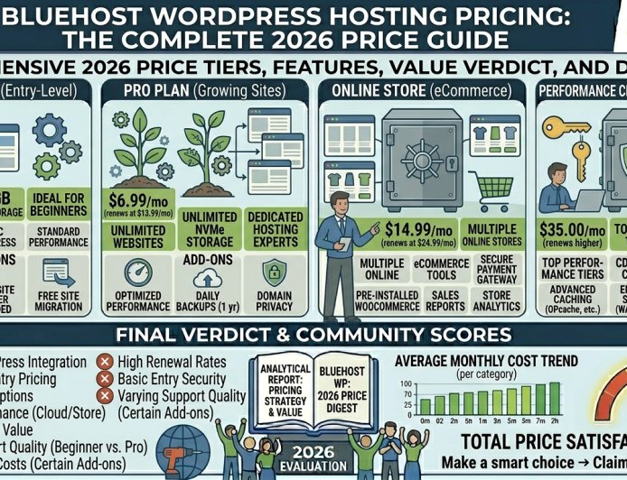 Bluehost WordPress Hosting Pricing: The Complete 2026 Price Guide