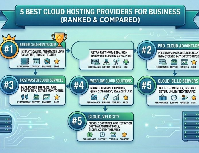 5 Best Cloud Hosting Providers for Business (Ranked & Compared)