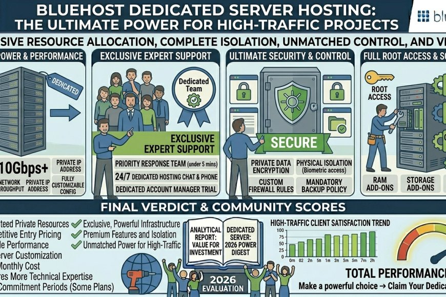 Bluehost Dedicated Server Hosting: The Ultimate Power for High-Traffic Projects
