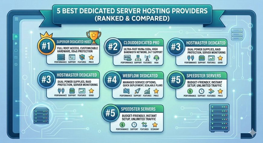5 Best Dedicated Server Hosting Providers (Ranked & Compared)